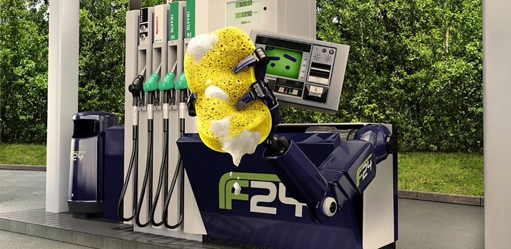 3D Advertising Image F24 Petrol Station